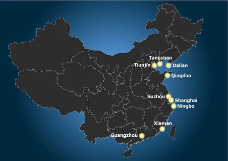 карта Китая