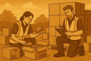 Проверка и переупаковка грузов в Китае