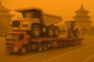 Перевозка карьерных самосвалов и фронтальных погрузчиков из Китая в Россию — кейсы и выгоды автодоставки
